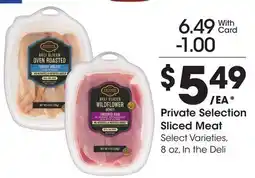 Ralphs Private Selection Sliced Meat offer