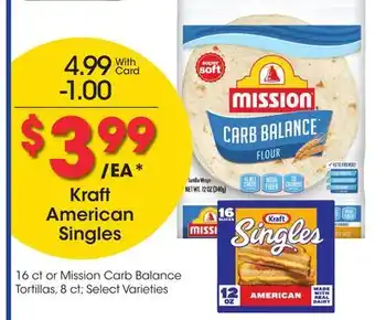 Ralphs Kraft American Singles offer