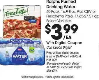 Ralphs Ralphs Purified Drinking Water offer