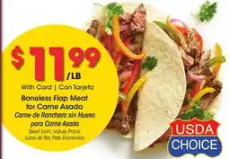 Ralphs Boneless Flap Meat for Carne Asada offer