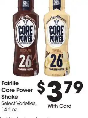 Ralphs Fairlife Core Power Shake offer