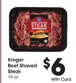 Ralphs Kroger Beef Shaved Steak offer