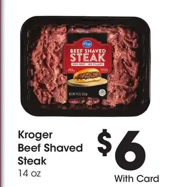 Ralphs Kroger Beef Shaved Steak offer