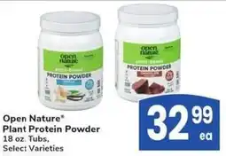 Albertsons Open Nature Plant Protein Powder offer