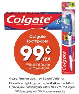 Ralphs Colgate Toothpaste offer