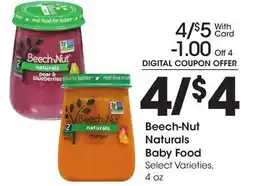 Ralphs Beech-Nut Naturals Baby Food offer