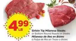 Food 4 Less Sirloin Tip Milanesa Steaks offer