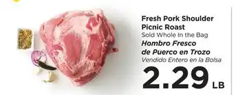 Food 4 Less Fresh Pork Shoulder Picnic Roast offer