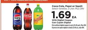 Food 4 Less Coca-Cola, Pepsi or Squirt offer