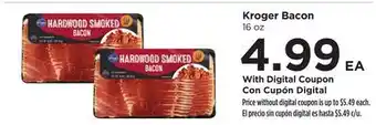 Food 4 Less Kroger Bacon offer