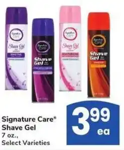 Albertsons Signature Care Shave Gel offer