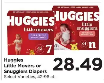 Food 4 Less Huggies Little Movers or Snugglers Diapers offer