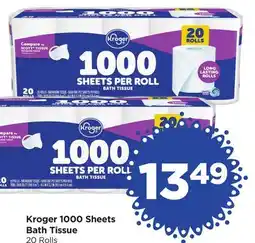 Food 4 Less Kroger 1000 Sheets Bath Tissue offer