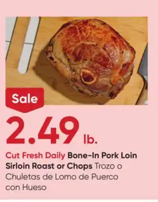 Stater Bros Bone-In Pork Loin Sirloin Roast or Chops offer