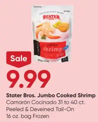 Stater Bros Stater Bros. Jumbo Cooked Shrimp offer