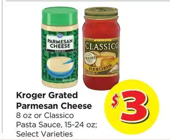 Food 4 Less Kroger Grated Parmesan Cheese offer