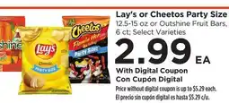 Food 4 Less Lay's or Cheetos Party Size offer