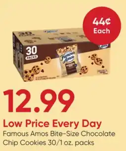 Stater Bros Famous Amos Bite-Size Chocolate Chip Cookies offer