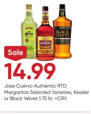 Stater Bros Jose Cuervo Authentic RTD Margaritas offer