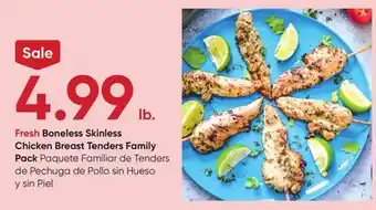 Stater Bros Fresh Boneless Skinless Chicken Breast Tenders Family Pack offer