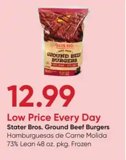 Stater Bros Stater Bros. Ground Beef Burgers offer