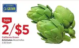 Stater Bros Artichokes offer