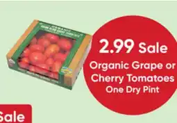 Stater Bros Organic Grape or Cherry Tomatoes offer