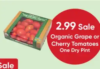 Stater Bros Organic Grape or Cherry Tomatoes offer