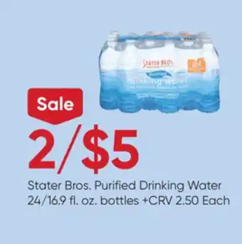 Stater Bros Stater Bros. Purified Drinking Water offer