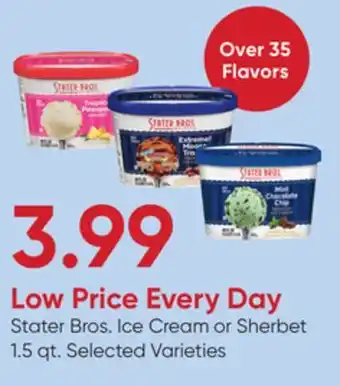 Stater Bros Stater Bros. Ice Cream or Sherbet offer