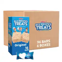 Walmart Rice Krispies Treats Original Chewy Marshmallow Snack Bars, Kids Snacks, .78 oz, 96 Count offer