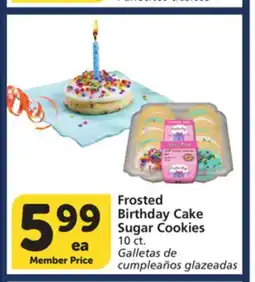 Vons Frosted Birthday Cake Sugar Cookies offer