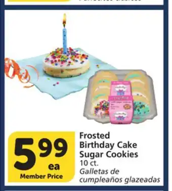 Vons Frosted Birthday Cake Sugar Cookies offer