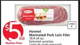 Vons Hormel Marinated Pork Loin Filet offer