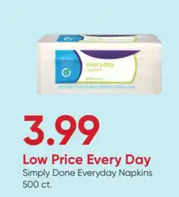 Stater Bros Simply Done Everyday Napkins offer