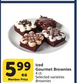 Vons Iced Gourmet Brownies offer