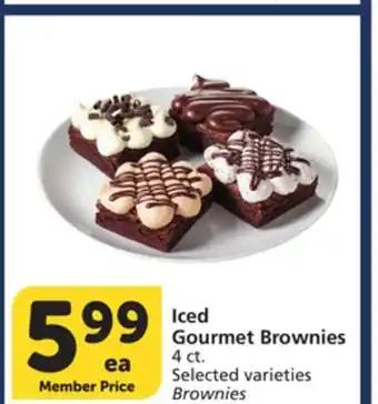 Vons Iced Gourmet Brownies offer