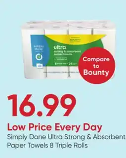 Stater Bros Simply Done Ultra Strong & Absorbent Paper Towels offer