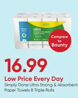 Stater Bros Simply Done Ultra Strong & Absorbent Paper Towels offer