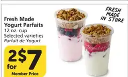 Vons Fresh Made Yogurt Parfaits offer