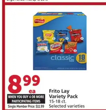 Vons Frito Lay Variety Pack offer