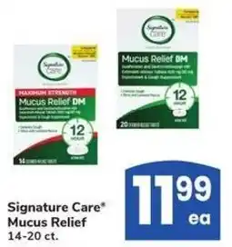 Albertsons Signature CareMucus Relief offer