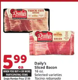 Vons Daily's Sliced Bacon offer