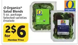 Vons O Organics Salad Blends offer