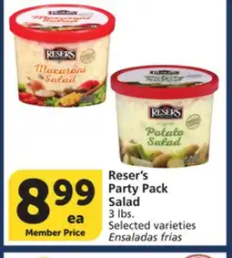 Vons Reser's Party Pack Salad offer