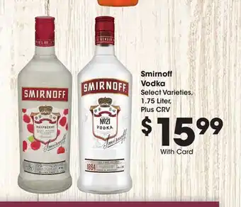 Ralphs Smirnoff Vodka offer