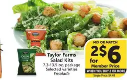 Albertsons Taylor Farms Salad Kits offer