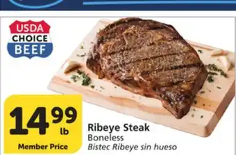 Albertsons Ribeye Steak Boneless offer