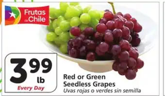 Albertsons Red or Green Seedless Grapes offer