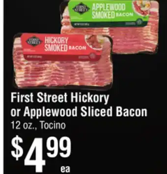 Smart & Final First Street Hickory or Applewood Sliced Bacon offer